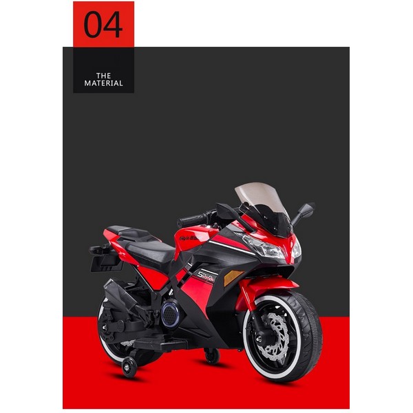 Продукт Акумулаторен мотор тип Kawasaki Ninja с меки гуми и кожена седалка, 12V  - 0 - BG Hlapeta